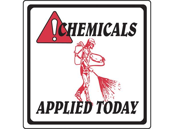 12" x 12" Aluminum Sign-Chemicals Applied Today SG10311